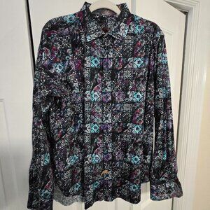 Robert Graham Long Sleeve Dress Shirt - Size Large - Free Shipping